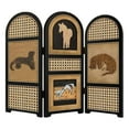 thumbnail image 1 of Mini biombo plegable para decoración del hogar, regalo oriental, minidivisores de 3 paneles, adornos coleccionables, estantes, decoración para, 1 of 9