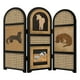 thumbnail image 1 of Mini biombo plegable para decoración del hogar, regalo oriental, minidivisores de 3 paneles, adornos coleccionables, estantes, decoración para, 1 of 9