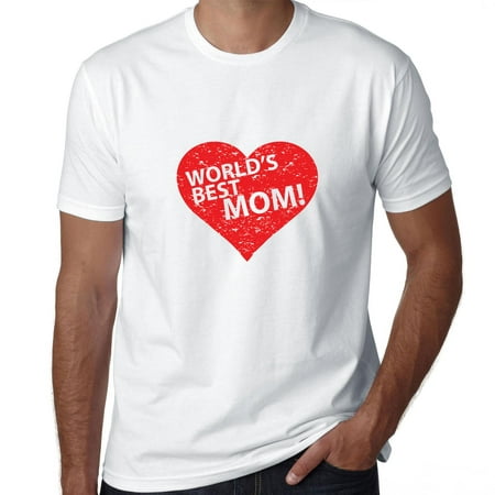 World's Best Mom! Big Red Heart - Mother's Day Love Men's