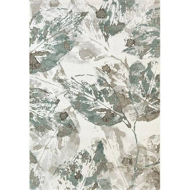 Dynamic Rugs AE71034076141 6 Pi 7 Po x 9 Pi 6 Po Avenue 3407 Rectangle Tapis Moderne - 6141 Ivoire & Vert