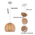 thumbnail image 2 of Bamboo Wicker Rattan Shade Pendant Light Hanging Ceiling Lamp Fixture Home 60W, 2 of 12