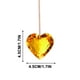 thumbnail image 4 of Colgante de corazón de cristal amarillo, atrapasol con cristales, decoración del árbol de Navidad, 4 of 4
