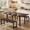 3pc-Black, variant on Noelse Extendable Dining Table Set with Benches, 63" Space Saving Kitchen Dining Table for 2–6 People, Modern Wood 3-Piece Dining Room Set, Black