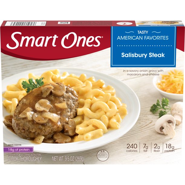 Smart Ones Salisbury Steak with Onion Gravy & Macaroni & Cheese Frozen