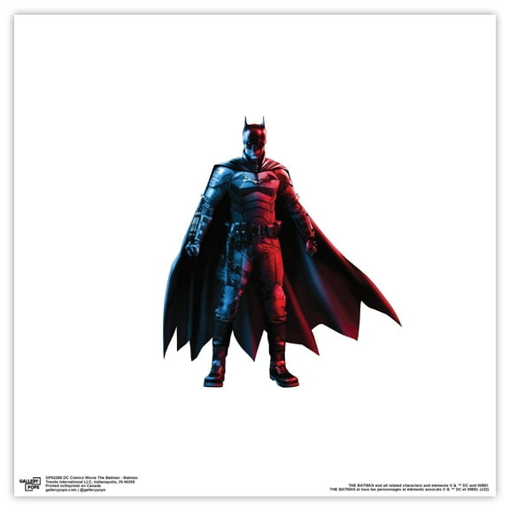Gallery Pops DC Comics The Batman - Batman Wall Art, Unframed Version, 12" x 12"