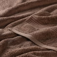 thumbnail image 6 of Superior Egyptian Cotton Absorbent Mocha Bath Towel Set of 2, 6 of 15