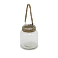thumbnail image 5 of Ribbed Round Jar With Rope Wrapped Neck - 5.5"X5.5"X6.25", 5 of 6