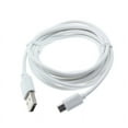 thumbnail image 3 of 6ft USB Cable for Alcatel Go Flip 3 / Smartflip - MicroUSB Charger Cord Power Wire Long TPE Fast Charge High Speed Sync White A6W, 3 of 4