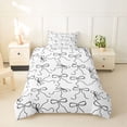 thumbnail image 2 of Erosebridal Kawaii Ribbon Bow Twin Bedding For Teens,Kids Girls Black White Bowknot Duvet Cover Set,Microfiber Bedroom Decor,2pcs,No Comforter, 2 of 5
