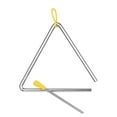 thumbnail image 2 of Steel Triangle Bell with Mallet Steel Percussion Instrument Learning Early Education Musical Hand Percussion with Metal Holder, 2 of 7