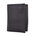 thumbnail image 5 of New RFID Blocking Mens Soft Crocodile Pattern Leather Trifold Wallet with Flap RFIDP1107CR (C), 5 of 26