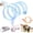 Blue-B, variant on Spiral Tunnel Cat Toy Foldable Steel Wire Elastic Mesh S Type Tunnel with Mouse for Indoor Cat Play