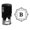 Black, variant on Printtoo R-40 Square Swirl Border B Alphabet Monogram Initial Self Inking Rubber Stamp Office Stationary