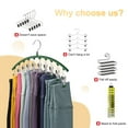 thumbnail image 3 of Organizador de leggings Volnamal para armario con 10 clips, capacidad para 40 leggings, 3 of 8