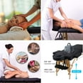 thumbnail image 6 of NiamVelo Professional Massage Table Portable Folding Massage Bed 73 inch 2 Fold Height Adjustable Spa Bed W/Carry Case, 450 LBS, Black, 6 of 8