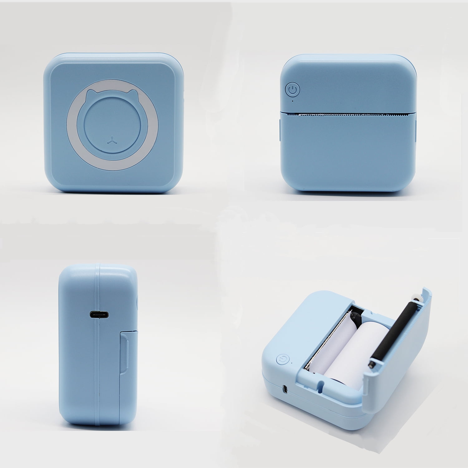 RyhamPaper Pocket Size Wireless Photo Printer Set, Multicolor