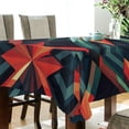 thumbnail image 5 of Yayeee Tablecloths 54" x 54" Rectangle Wrinkle Resistant Party Table Cover, Red Abstract, 5 of 8