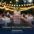 thumbnail image 5 of Impresserve 12oz Highball Clear Crystal-Like Disposable Plastic Glasses, Shatterproof BPA-Free Tumblers for Cocktails and Mixed Drinks, 4 Count, 5 of 8