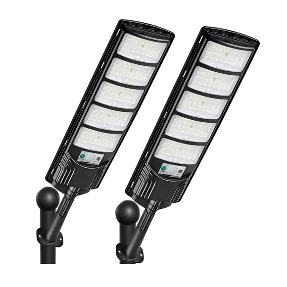 Lámpara Solar Exterior 2 lámparas Malubero, Negro