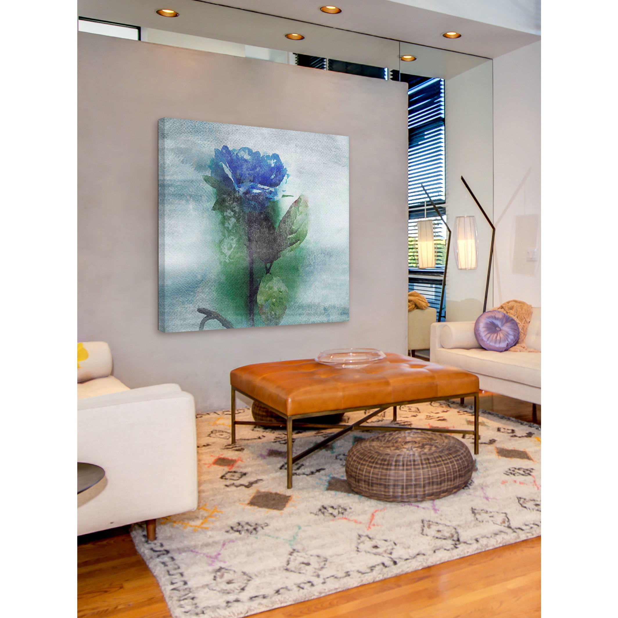 Marmont Hill - "Blue Hues" by Irena Orlov Painting Print on Wrapped Canvas