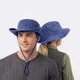 thumbnail image 5 of Certgust Women's Sun Hats Under $10 Sun Hat for Women Casual Hunting Jungle Outdoor Fishing Large Head Size Sun Hat Bucket Hats for Woman Blue, 5 of 9