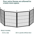 thumbnail image 4 of FXW Rollick Unleashed Dog Playpen for Indoor, Yard, RV Camping, 32 inch 4 Panels for Small and Medium Dogs, Black│Patented, 4 of 5