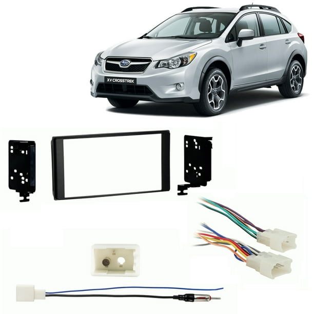 Fits Subaru XV Crosstrek 12-14 w/ Factory NAV DDIN Harness Radio Dash