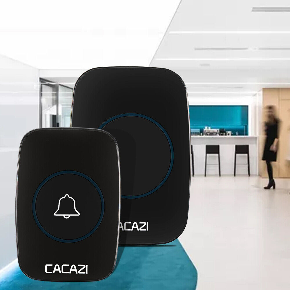 Doemoil Wireless Doorbell for Home with 1 Push Button Transmitter 2