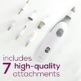 thumbnail image 3 of Beurer 10-piece Professional Nail Drill Kit for Manicure & Pedicure, Electric Nail File Set incl. 7 Attachments & Pouch, Nails Care Tool with 3 Speeds, All in One Trimmer, Grinder & Polish, MP32, 3 of 7