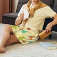 thumbnail image 2 of Daiia Colorful Rabbit Mens Woven Stretch Pajama Short,Short Pajama Pants-Small, 2 of 7