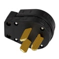 thumbnail image 3 of Enchufe de bloqueo de grado industrial 30A 250V, NEMA L10-30P, 3P, , Negro # shamjiam Enchufe de bloqueo con conexión a tierra, 3 of 7