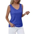 thumbnail image 3 of Avtoify Women's Solid Color Soft Short Sleeve Round Neck Pocket Pajamas, 3 of 9