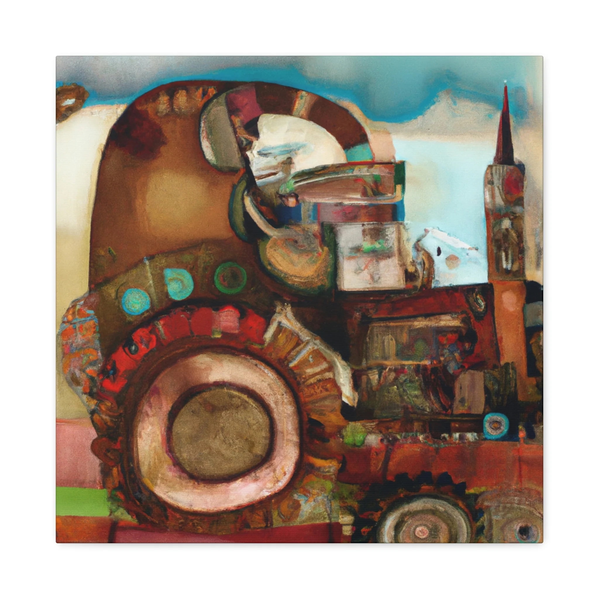 Tractor In Progressions - Canvas - Walmart.com