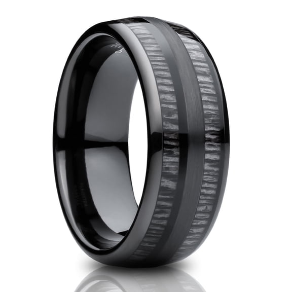 Charcoal Wedding Ring,Tungsten Wedding Ring,8mm Wedding Ring,Engagement Ring,Unique Wedding Ring,Dome Ring
