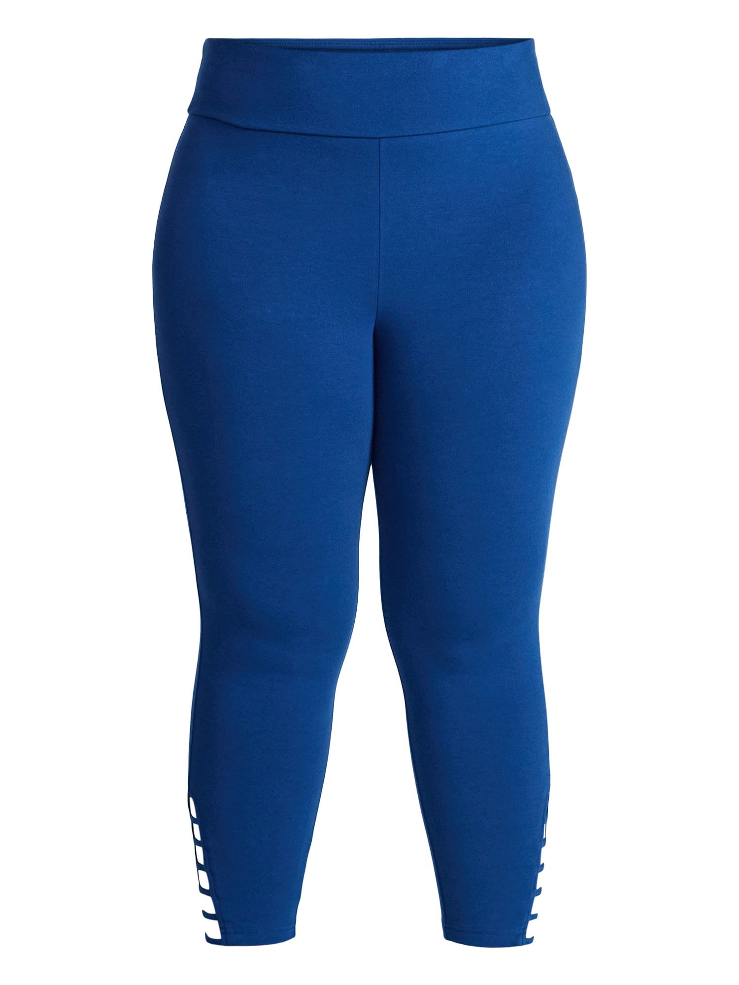 Terra & Sky Women's Plus Size Capri Ladder Leggings, 22" Inseam, Sizes 0X-5X