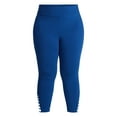 thumbnail image 5 of Terra & Sky Women's Plus Size Capri Ladder Leggings, 22" Inseam, Sizes 0X-5X, 5 of 5