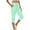 Vert Menthe, variante sur Fartey Pantalon Capri pour Femmes Liquidation 2025 Tendance Poches à Boutons Capris Extensibles à Cordon Taille Haute Joggers Pantalon de Yoga