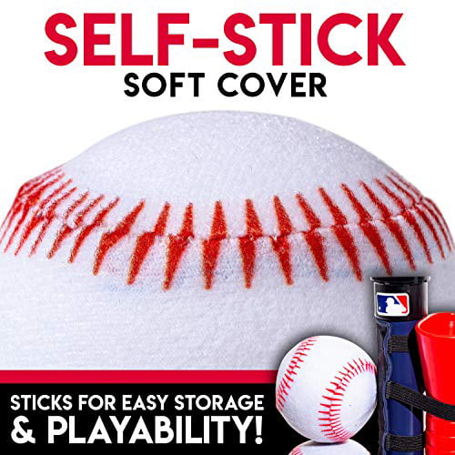 Kids’ Replacement T-Ball with Self-Stick Soft Cover for Franklin Grow-with-Me Baseball Tee 6 Pack 