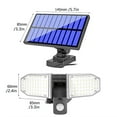thumbnail image 3 of Lámpara Solar de Pared, Lámpara de Tres Cabezales, Farola Inteligente Led/Cob de Doble Cabezal con Inducción, Lámpara Giratoria de Alta Luminosidad para Patio o Jardín., 3 of 5