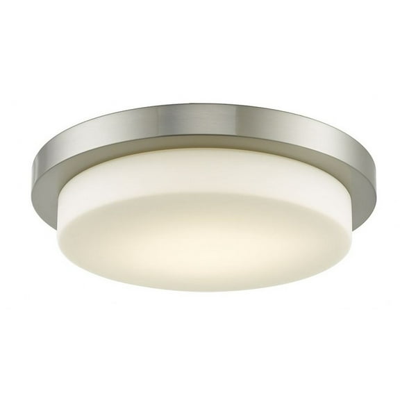 Abra Lighting 16" Stepped Opal Glass Flushmount with High Output Dimmable LED