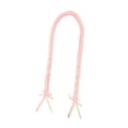 thumbnail image 3 of Collar trenzado doble hecho a mano con lei de graduación de 120 cm, regalo de recuerdo de fiesta, clase de Blanco rosado, 3 of 9