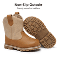 thumbnail image 5 of Apakowa Baby & Toddler Cowboy Boots for Boys Girls Infant Baby Cowboy Cowgirl Western Boots Round Toe All Seasons 6-36 Months (Infant/Toddler), 5 of 7