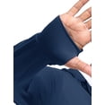 thumbnail image 5 of NELEUS Mens UPF 50+ Hooded Athletic Jackets for Fishing Hiking High Collar Full Zipper with Thumb Holes and Pockets,Navy Blue,US Size S, 5 of 8
