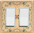 thumbnail image 1 of Metal Light Switch Plate Cover Beige Paisley Bandana Spotted Tile Pattern TIL080, 1 of 1