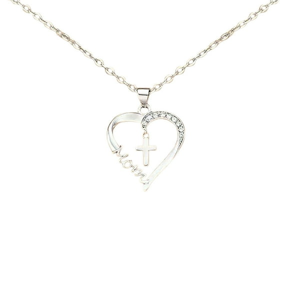 Hearth & Gear Heart Necklace For Women Pendant For Mom Wife Girlfriend Necklace with Pendant A Necklace for Women Womens Chain Necklaces Rose Choker Necklaces for Women Bulk Necklace Men's Necklaces