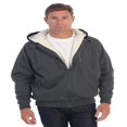 thumbnail image 1 of Gioberti Mens Sherpa Lined Full Zip Fleece Contrast Hoodie Jacket, 1 of 5