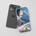 thumbnail image 2 of Snow Mountain Landscape For All iPhone Series Tough Phone Case Realistic Nature Design Blue White Green, 2 of 7