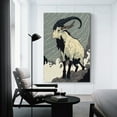 thumbnail image 3 of Chinese Zodiac Sign Poster Goat Wall Art Picture Painting Poster Canvas Print Posters Artworks Bedroom Living Room Decor 08x12inch(20x30cm), 3 of 6