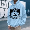 thumbnail image 2 of LUOGENLI Chandails à Capuche pour Hommes Graphiques Course Chandail à Capuche Graphique d'Halloween pour Hommes Chandail Molletonné à Enfiler Décontracté Chaud Doublé Veste à Capuche pour Automne Hiver Confort Chandails à Capuche pour Hommes à Fermeture Éclair Chaud Bleu Ciel Taille TTG, 2 of 4