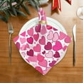thumbnail image 2 of GZHJMY Valentine's Day Heart Cloth Napkins 4 Pack - 20x20In Soft Washable Dinner Napkin Home Decor Napkin for Dinners Weddings Cocktail Kitchen Decorative Washcloths, 2 of 7